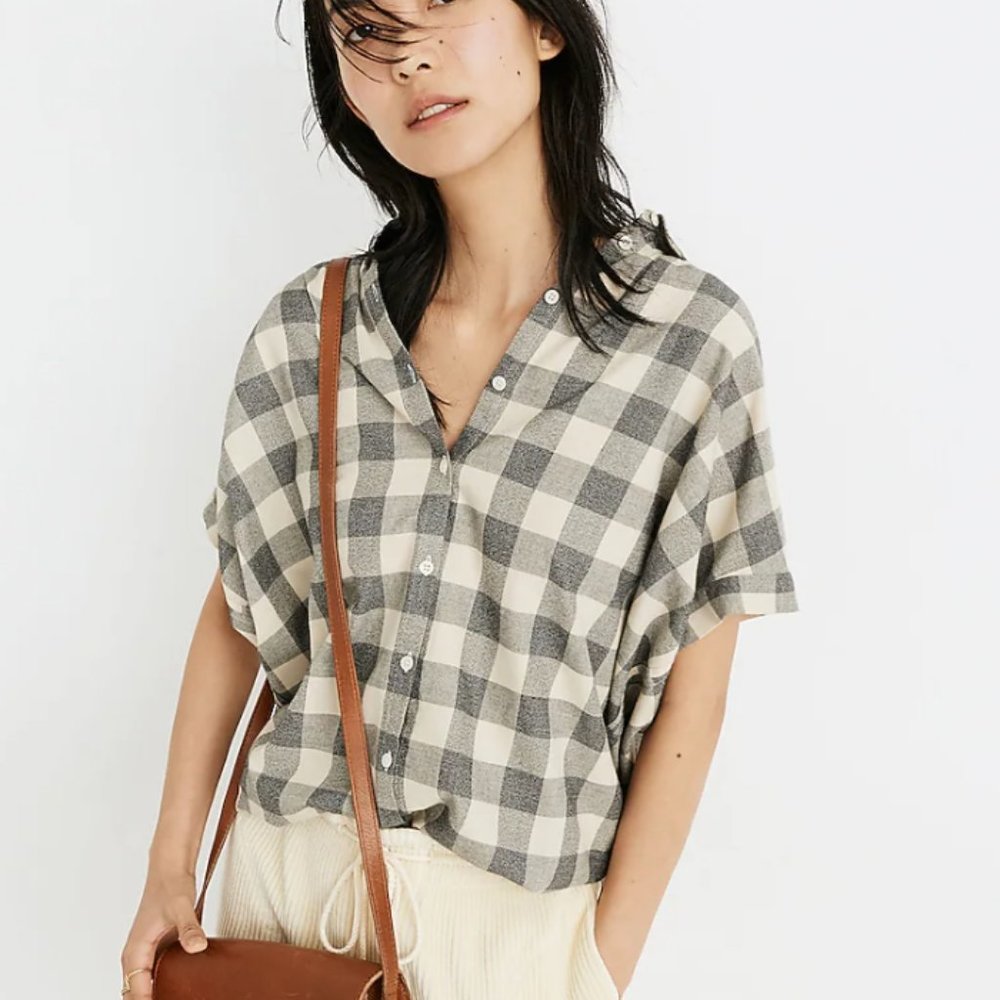 Madewell Central Shirt in Buffalo Check NWOT